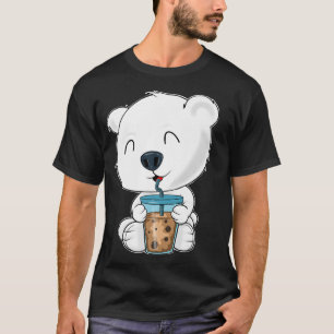 T-shirt Buble Tea Kawaii Polar Oear I Boba Tea Otaku Pola