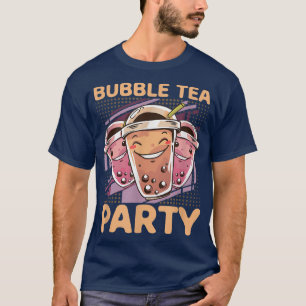 T-shirt Buble Tea Party drôle Boba Tea Kawaii