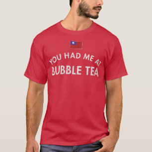 T-shirt Buble Tea Pearl Lait Tapioca Boba Chinois Taiwan