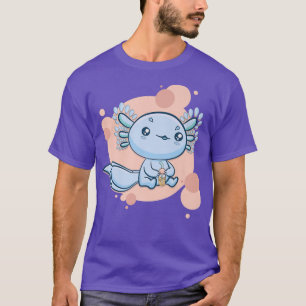 T-shirt Buble Thé Axolotl Boba Milk Kawaii Anime Pastel G