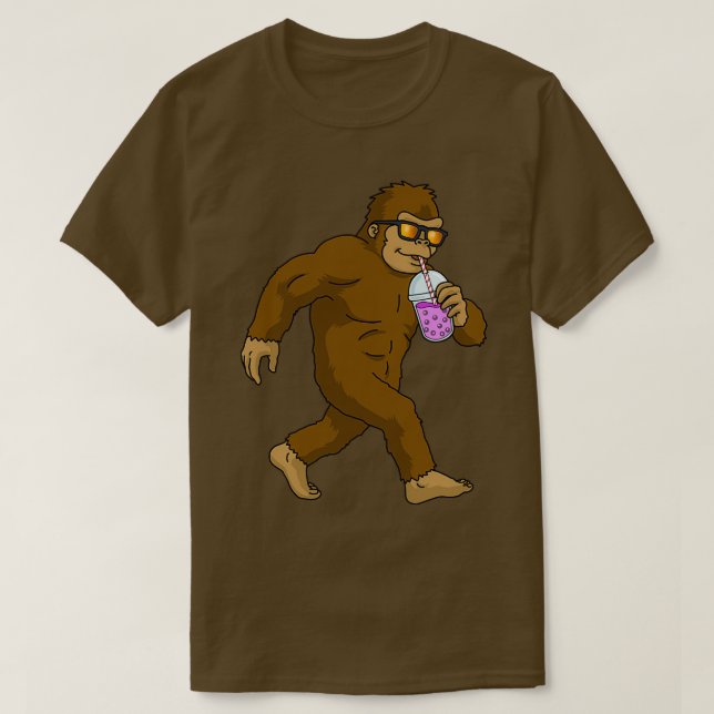 T-shirt Buble Thé Cadeau Enfants Bigfoot Boba Thé Buble Th (Design devant)