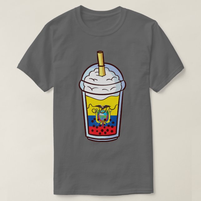 T-shirt Buble thé Equateur Equateur Equateur Equateur Prem (Design devant)