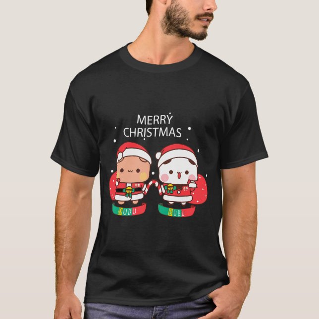 T-shirt Bubu Dudu Xmas : Enveloppez-Vous En Vacances Cheve (Devant)