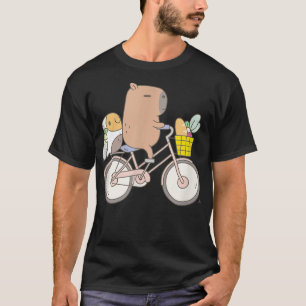 T-shirt Bubu le cochon d'Inde à vélo, drôle d'animal 