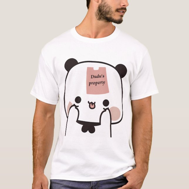 T-shirt Bubu Panda Est Dudu Brownie Bearâ€™S Propriété  (Devant)