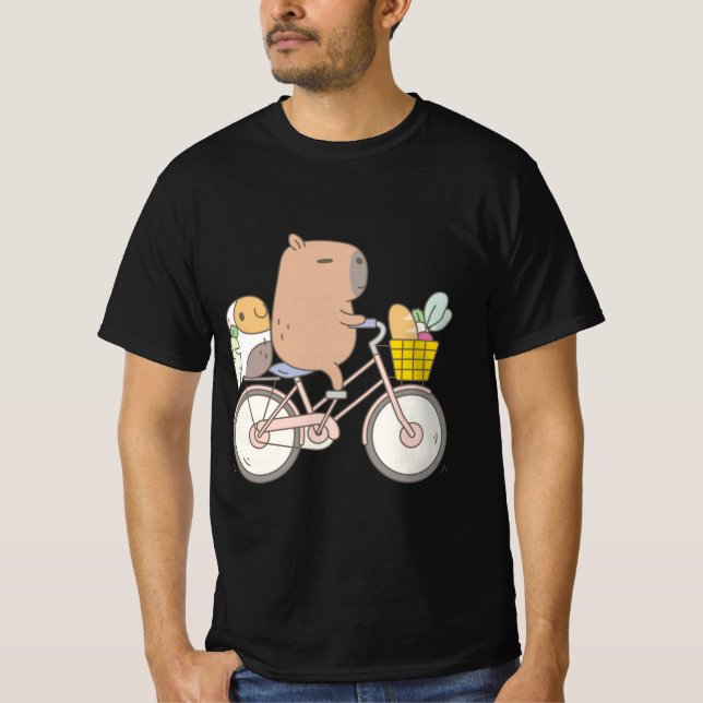 T-shirt Bubu the Guinea Pig Biking (Devant)
