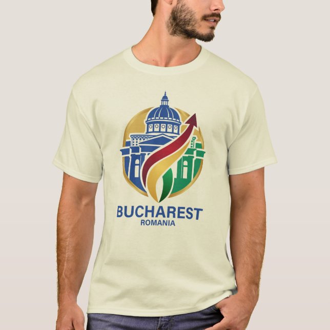 T-shirt Bucarest Roumanie d'Europe de l'Est (Devant)