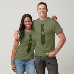 T-shirt Buchan Scottish Clan Badge & Tartan Cravate