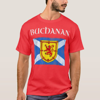 T-shirt Buchanan Clan Nom écossais Drapeau écossais 