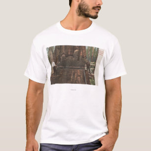 T-shirt Bûcherons réduisant un arbre de séquoia