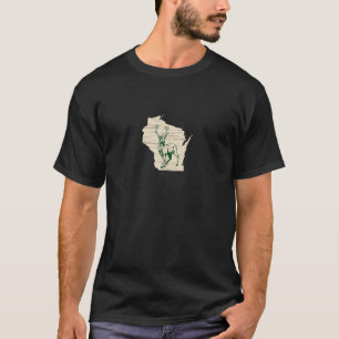 T-shirt Buck Deer Wisconsin Trophée de chasse à la faune e