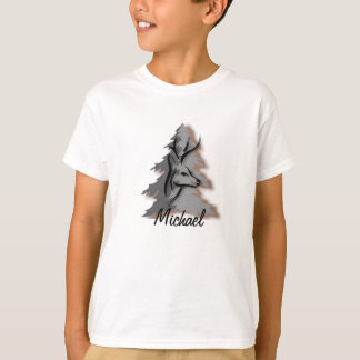 T-shirt Buck in the Woods Custom Name ou Slogan