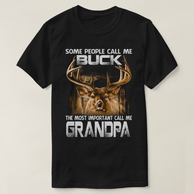 T-shirt Buck Le Plus Important Appelez-Moi GRANDPA (Design devant)