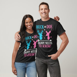 T-shirt « Buck ou Biche ? Papa a besoin de savoir