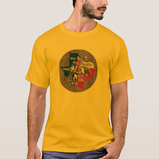 T-shirt Buckaroo 2016 de président Bronco de Rick Perry (Devant)