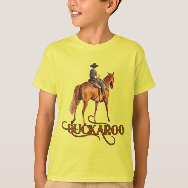 T-shirt Buckaroo Little Cowboy Le thème occidental de l'en (Devant)
