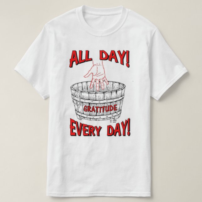 T-SHIRT BUCKET DE GRATITUDE (Design devant)