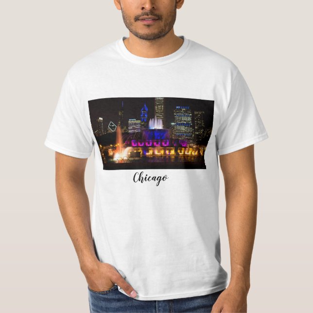 T-shirt Buckingham Fountain Chicago (Devant)