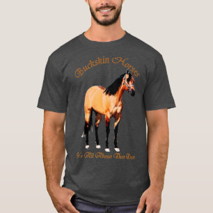 T-shirt Buckskin Dun Cheval Tout À Propos Du Dun