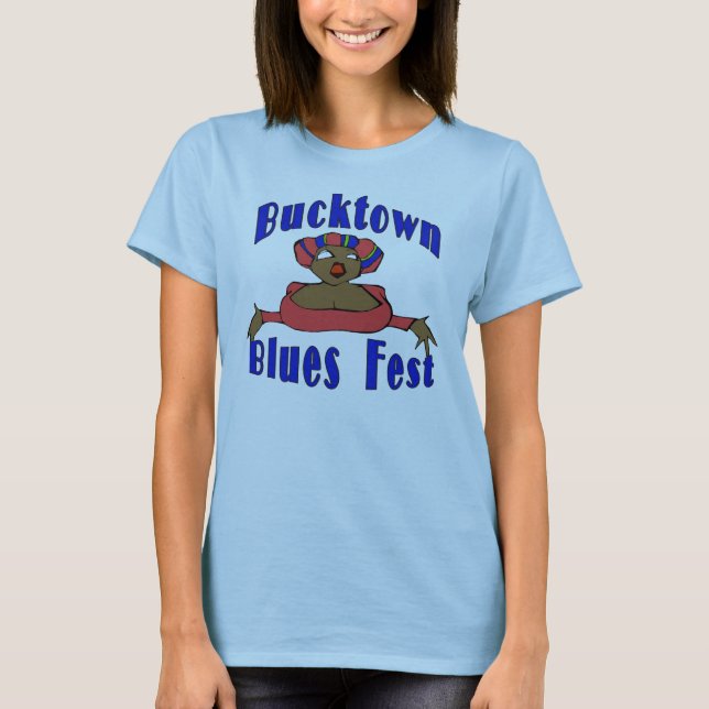 T-shirt Bucktown Blues Fest (Devant)