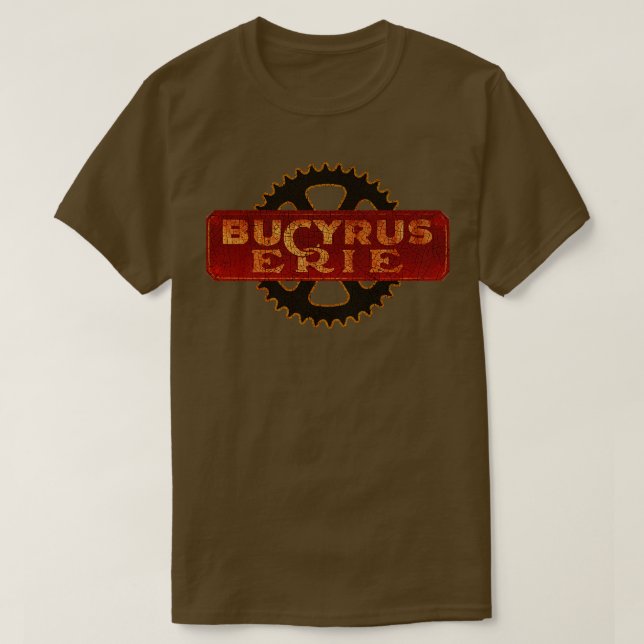T-shirt Bucyrus Erie Heavy Machinery USA (Design devant)