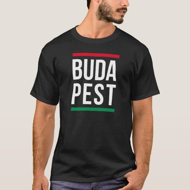 T-shirt Budapest capital city of Hungary design (Devant)