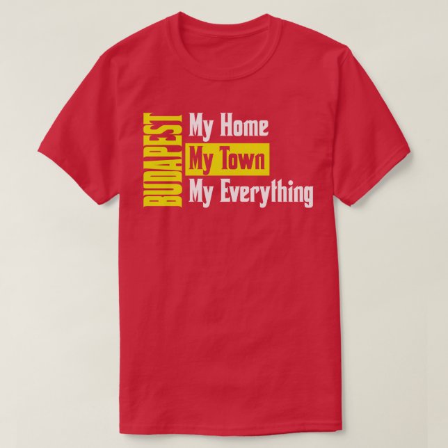T-shirt Budapest Hongrie (Design devant)