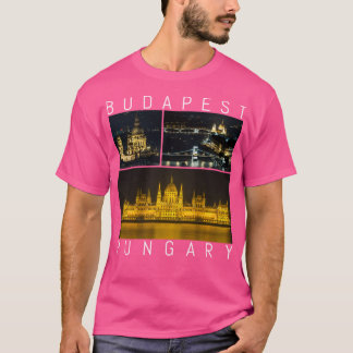 T-shirt Budapest Hongrie célèbres sites Galerie Souvenir