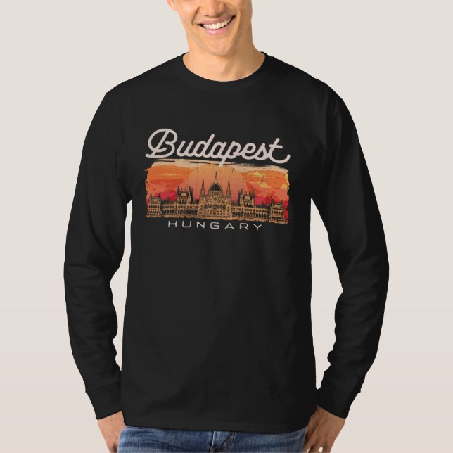 T-shirt Budapest Hungary Vacationer Historian Traveler (Devant)