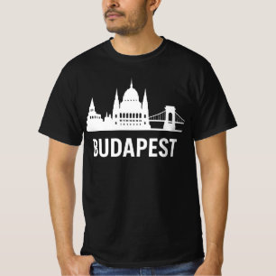 T-shirt Budapest Skyline Parlement de Hongrie Pont en Ch