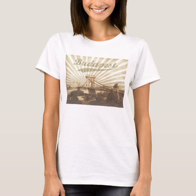 T-shirt Budapest vintage (Devant)