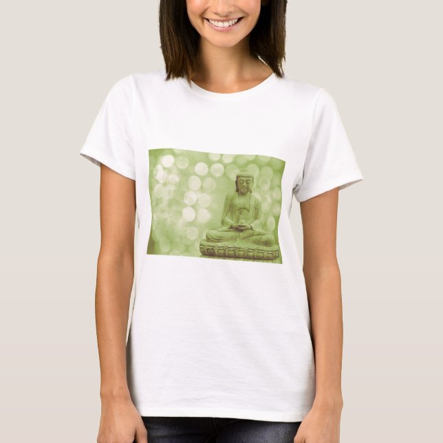 T-shirt buddha light (green light) (Devant)