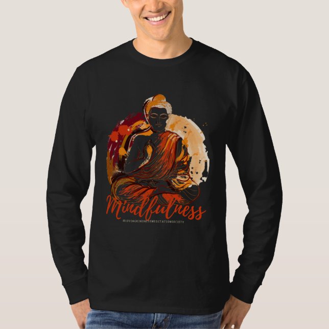 T-shirt Buddha Mandala Buddhist Mindfulness Buddhism Lovin (Devant)
