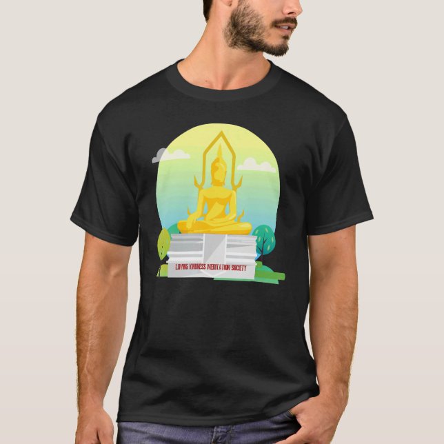 T-shirt Buddha Mindfulness Buddhist Gautama Buddhism Lovin (Devant)