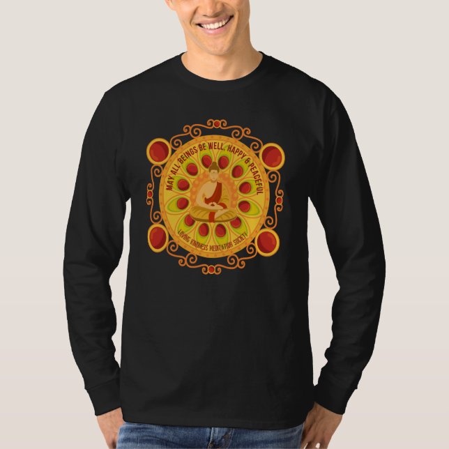 T-shirt Buddha Mindfulness Buddhist Gautama Buddhism Lovin (Devant)