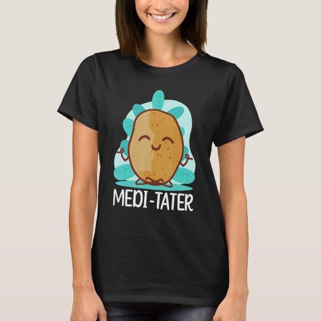 T-shirt Buddhism Buddhist Buddha Potato Medi  Tater (Devant)