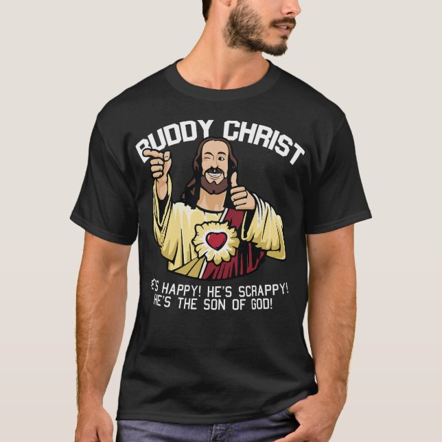 T-shirt Buddy Christ Cool de Noël Jésus Christ Religieux C (Devant)