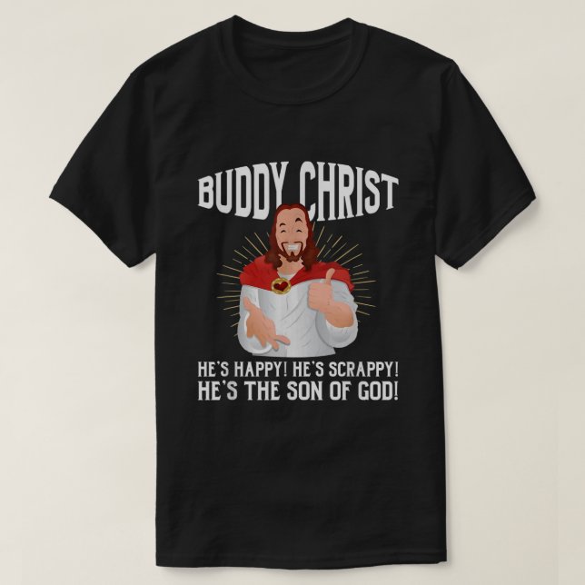 T-shirt Buddy Christ Jésus chrétien religieux (Design devant)