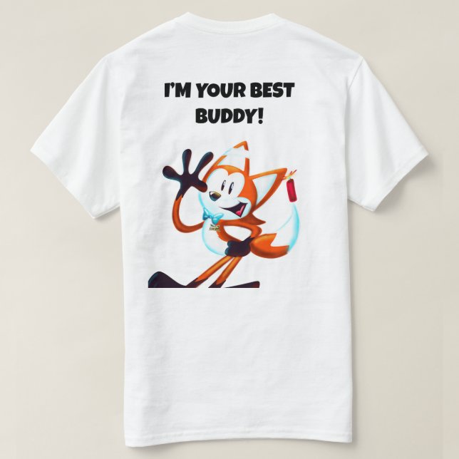 T-shirt Buddy Le Malchanceux Fox (Design dos)