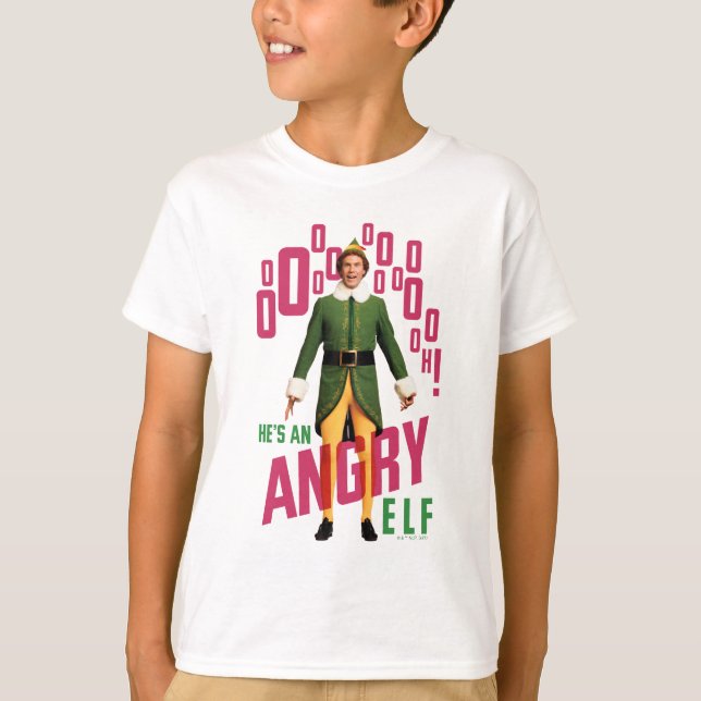 T-shirt Buddy l'Elfe | C'est un elfe en colère (Devant)