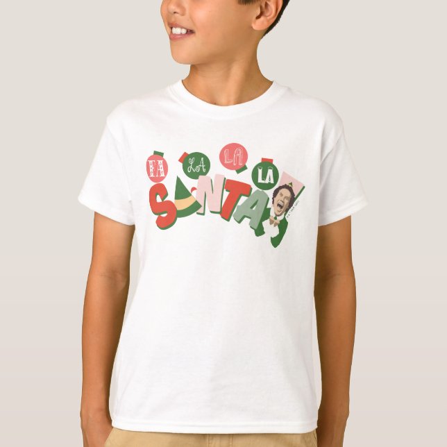 T-shirt Buddy l'Elfe | Fa La La La Père Noël (Devant)