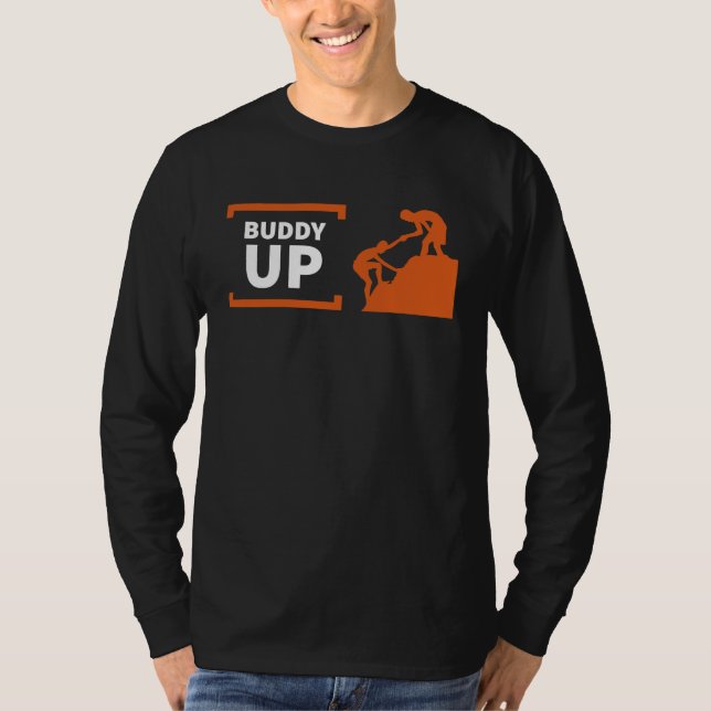T-shirt Buddy Up Hiking Climbing (Devant)