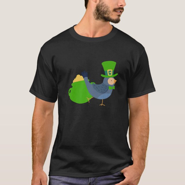 T-shirt Budget Budgie St. Patricks Day Bird (Devant)