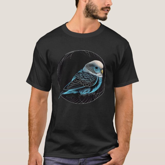 T-shirt Budgie Animal  Wildlife Budgies (Devant)
