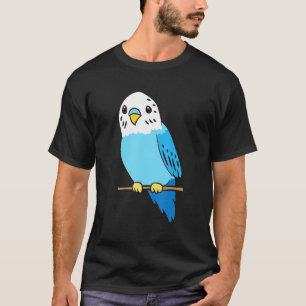 T-shirt Budgie Bird Parakeet Cute Parakeet Blue