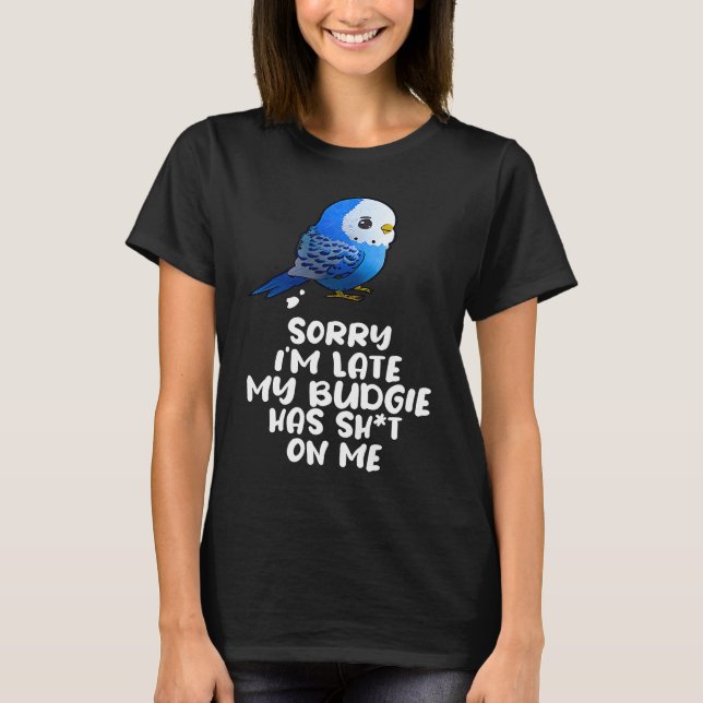 T-shirt Budgie Bird Parakeet For Budgerigar Owner (Devant)