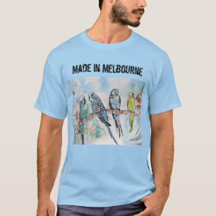 T-shirt Budgie Budgerigar Bird Fabriqué À Melbourne T Sh
