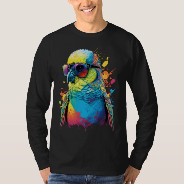 T-shirt Budgie Budgerigar Parakeet Bird  4 (Devant)