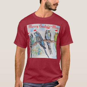 T-shirt Budgie Budgétaire Noël Joyeux Budgie-mas