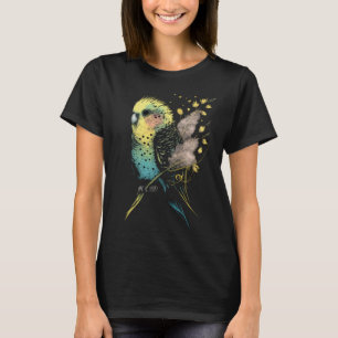 T-shirt Budgie Dandelion Fleur Budgerigar Parakeet Bird